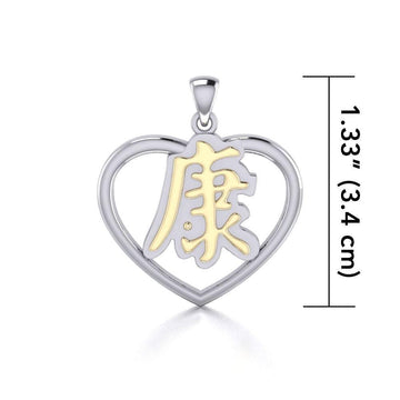 Health Feng Shui Heart Pendant MPD3778 - Jewelry